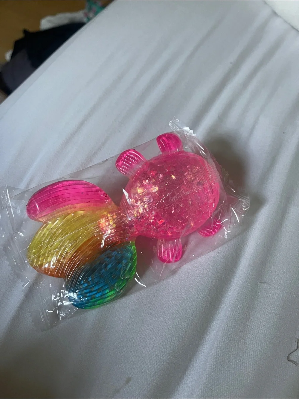 Pink glitter rainbow tail slow rise squishy squeezy new